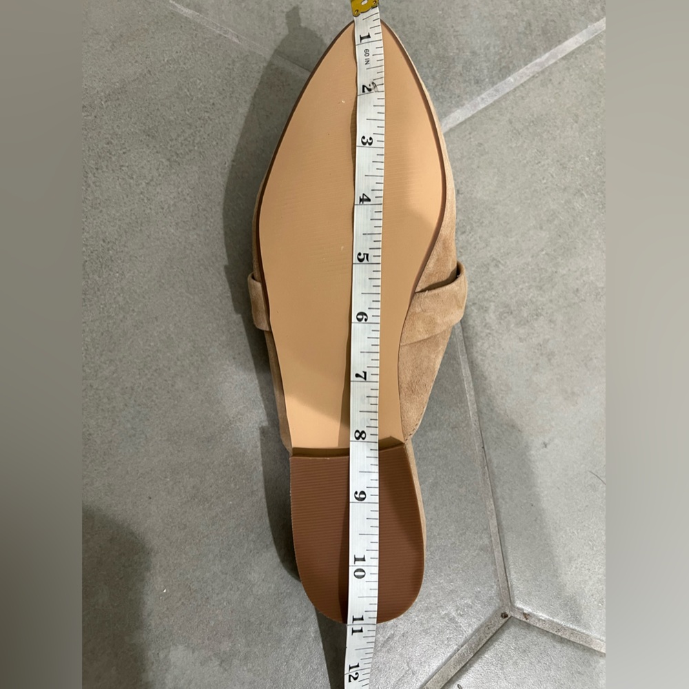 Steve Madden tan pointed toe chain flats - Picture 8 of 11